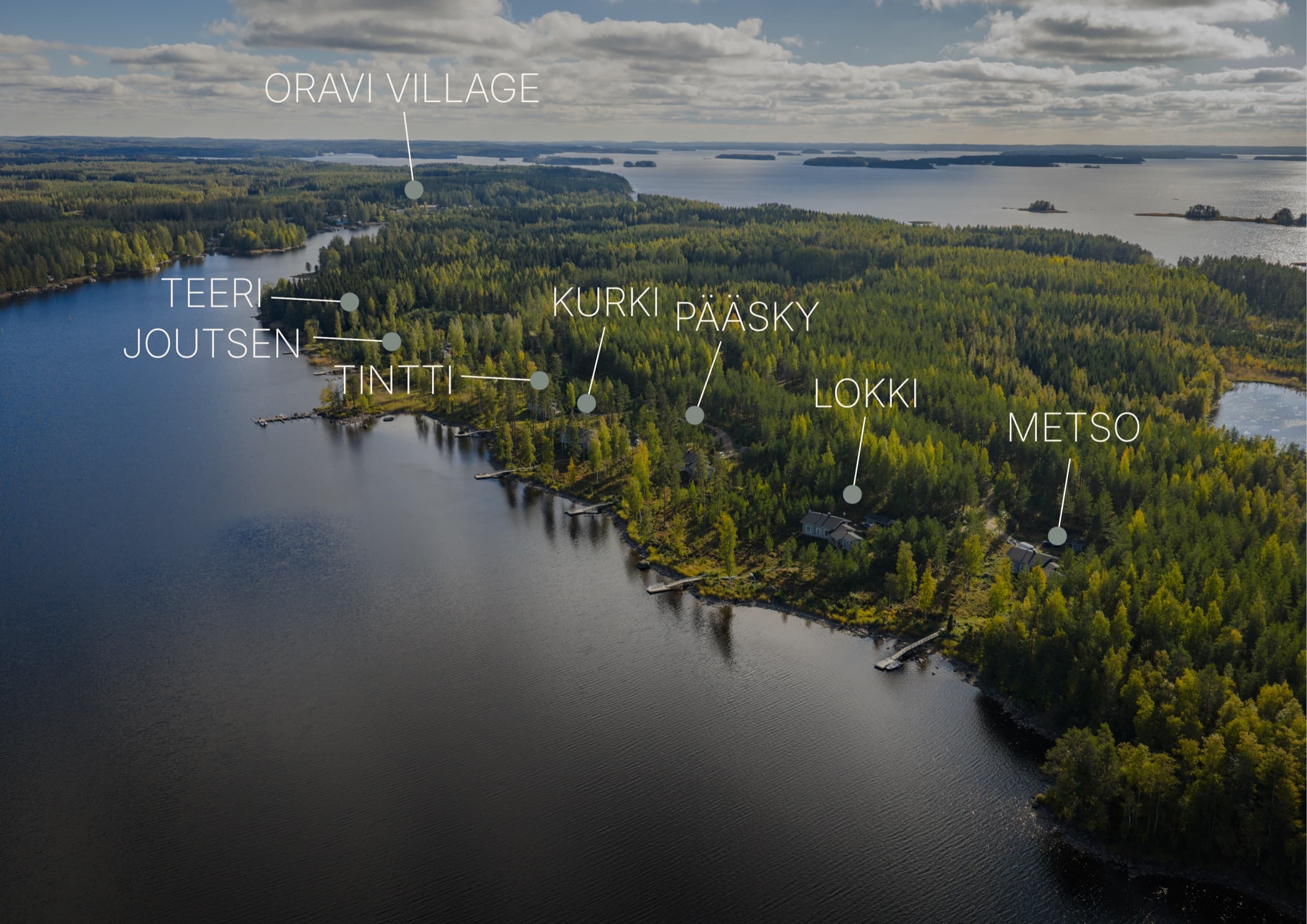 Oravi Villas villas from above